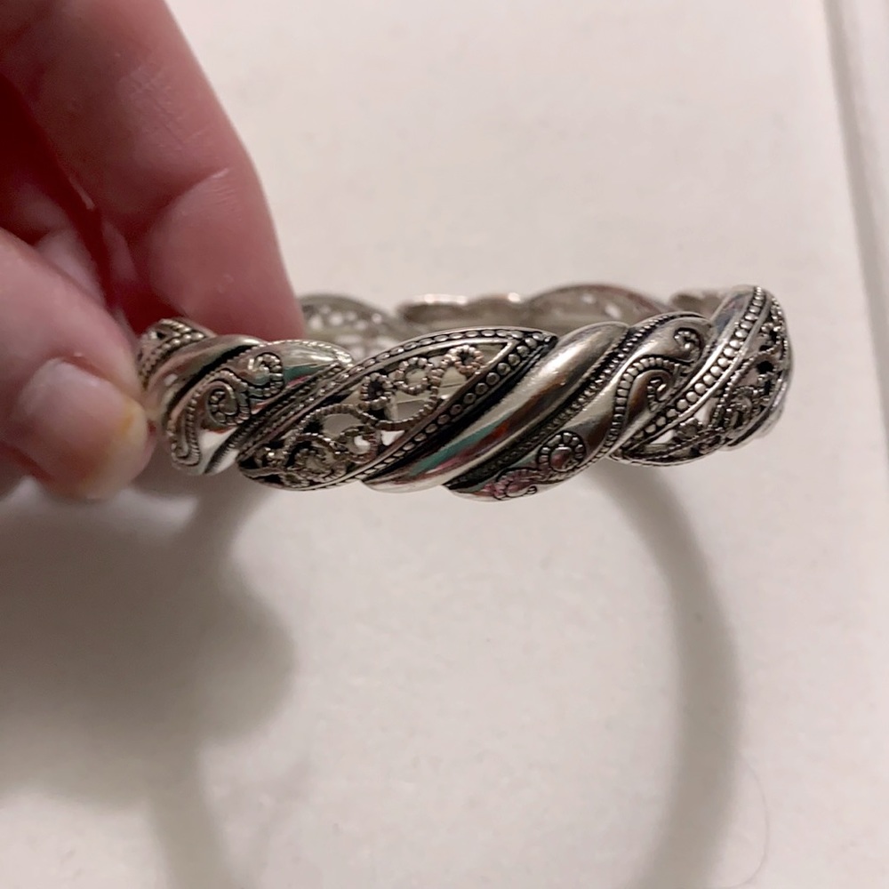 Silver stretch Braclet
